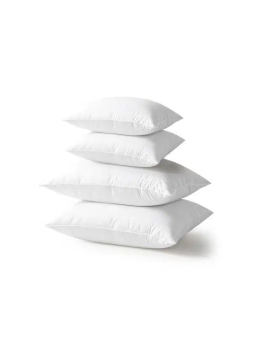 Cozy Comfort 4 Piece Pillow &amp; Cushion set, 2 Pillow 50x70, 2 Cushion 40x40